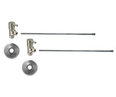 Lavatory Supply Kit - Contemporary Lever Handle with 1/4 Turn Ceramic Disc Cartridge Valve (MT5003L-NL) - Angle, No Trap